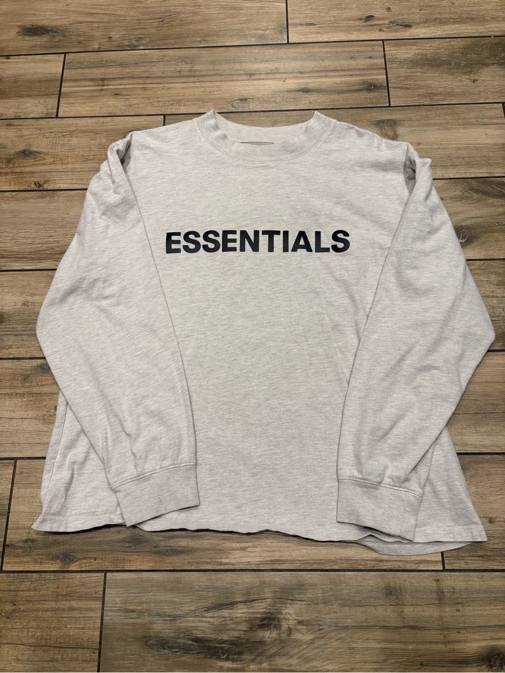 Fear of God FOG Essentials Long Sleeve Graphic T-Shirt Heather Grey L⁠
